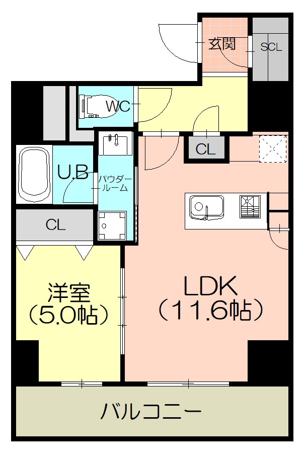 東水切町1丁目マンションの間取り写真
