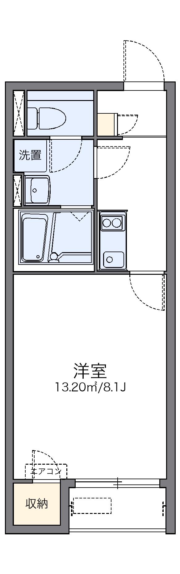 レオネクストサンフラワー上新地の間取り写真