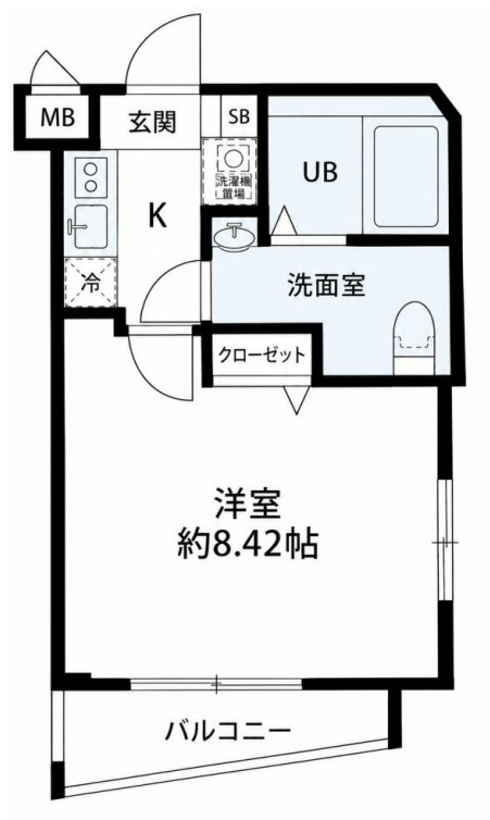 ＪＲ中央線 東中野駅 徒歩5分 4階建 築11年の間取り写真