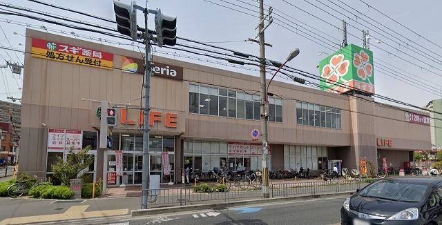 スーパー　ライフ　岸部店（スーパー）まで514m