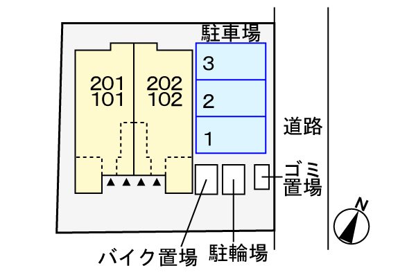 駐車場　敷地内駐車場