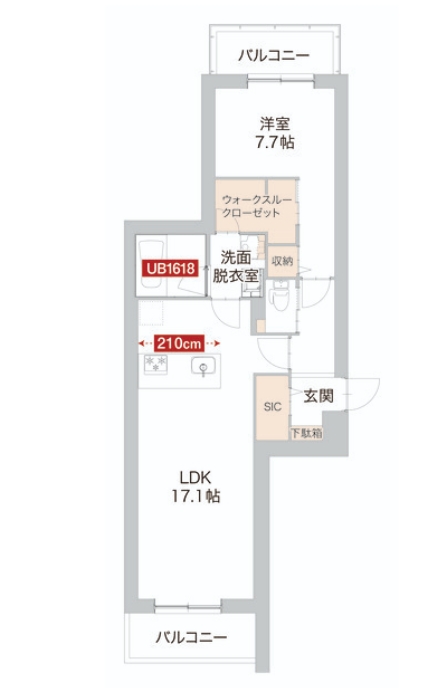 東急目黒線 武蔵小山駅 徒歩5分 5階建 築4年の間取り写真