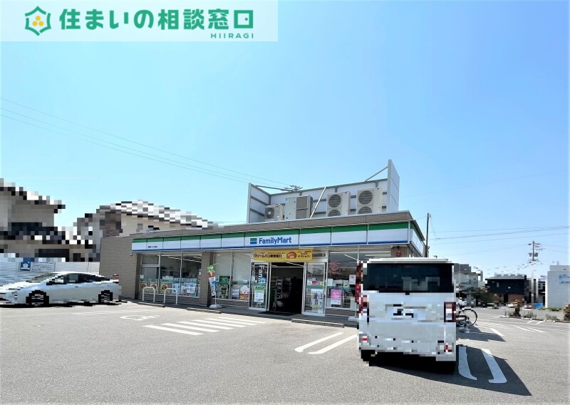 コンビニ　ファミリーマート岡崎へごし町店（コンビニ）まで498m
