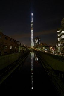 その他　北十間川に写る逆さスカイツリー04（その他）まで402m