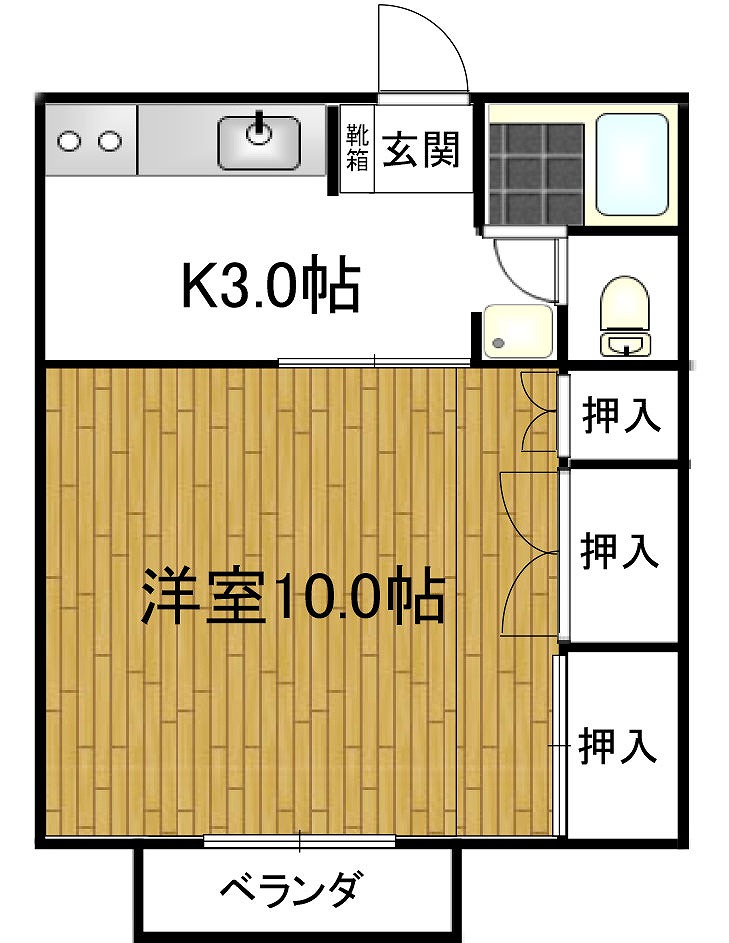 セジュール西村Fの間取り