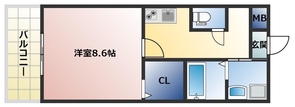 サンクレシア苅田の間取り