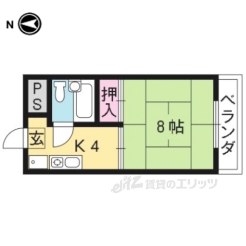 西浦マンションの間取り