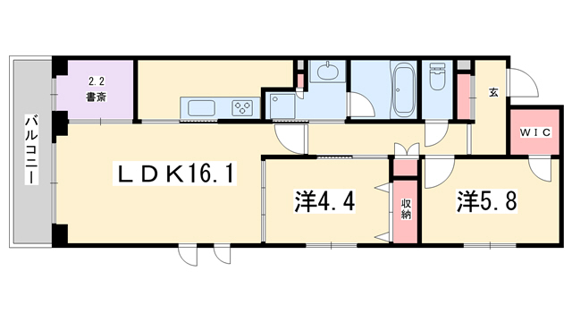 グランレブリー二条城東の間取り