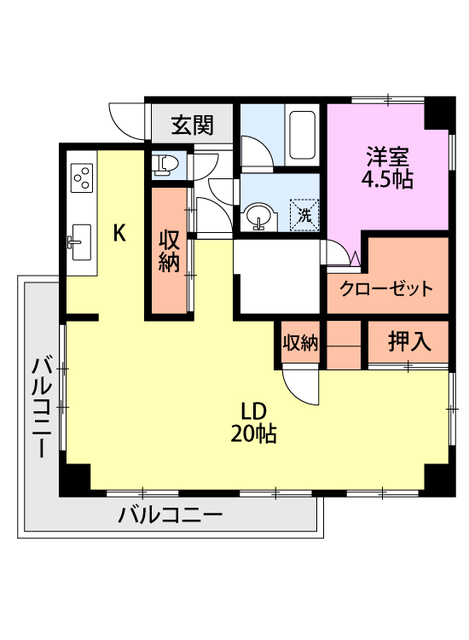 サニーアームスの間取り