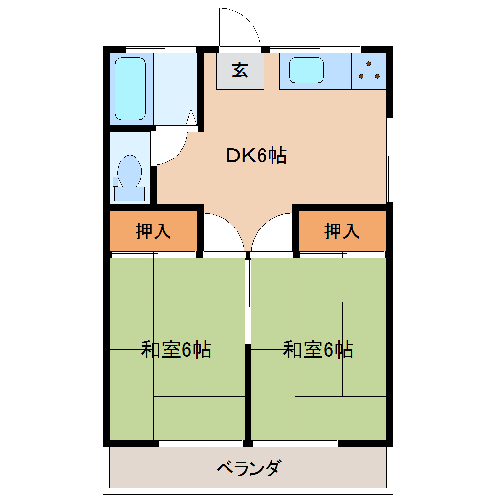 あづま荘の間取り