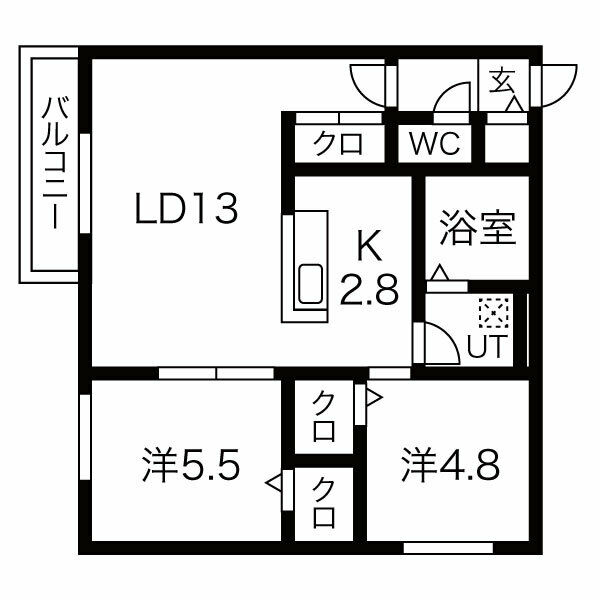 CITY RESIDENCE環状通東(シティレジデンス環状通東)の間取り