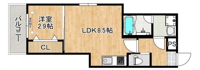 MOVE江波東の間取り