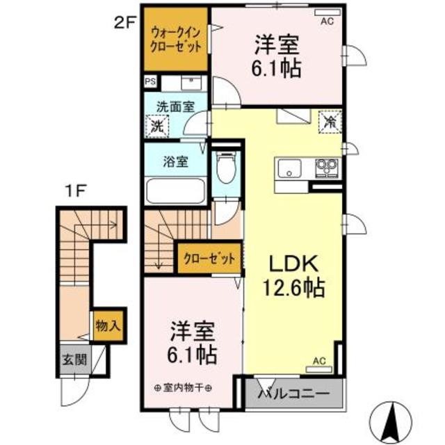 シェーンハイト　バルトの間取り