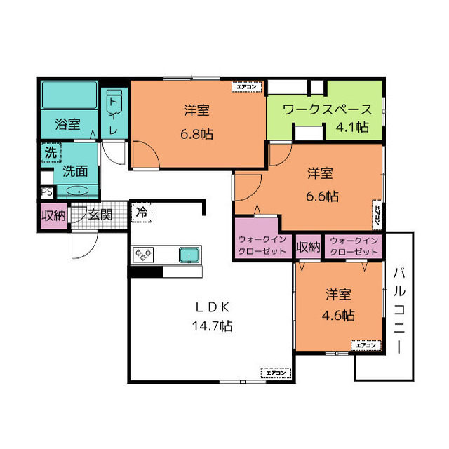 Ｄ－Ｃｒｉｎｕｍ御殿場IIの間取り