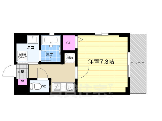 ベラジオ雅び烏丸十条IIの間取り