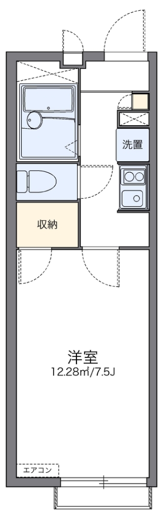 レオパレスＧａｒｄｅｎIIの間取り