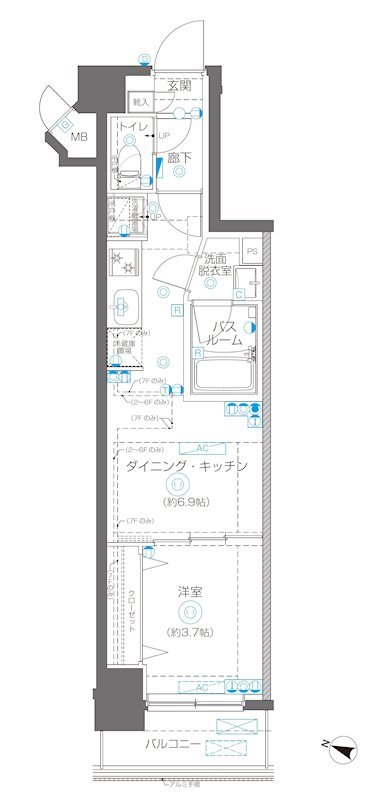 AELL横浜吉野町の間取り