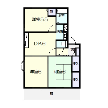 ヴィオラ本庄　Ａ棟の間取り