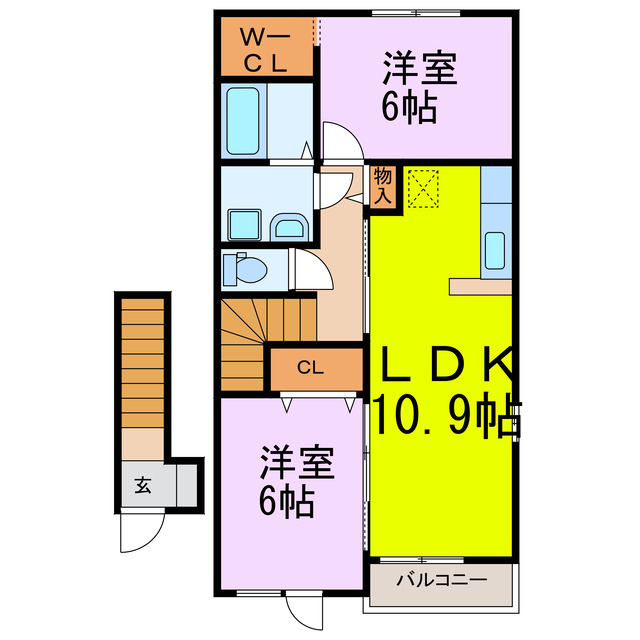 【プロムナード　アンジュIの間取り】