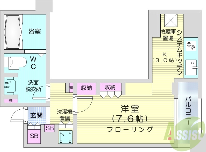 プライムメゾン大通公園の間取り