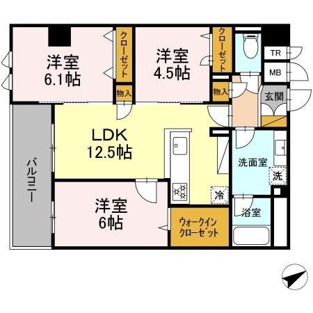 柏市小青田のマンションの間取り