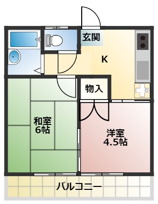 ハイツ小川の間取り