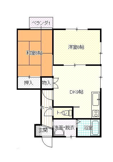 サンビレッジC棟の間取り