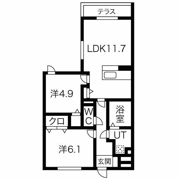 グリーヴィラ柱曙の間取り