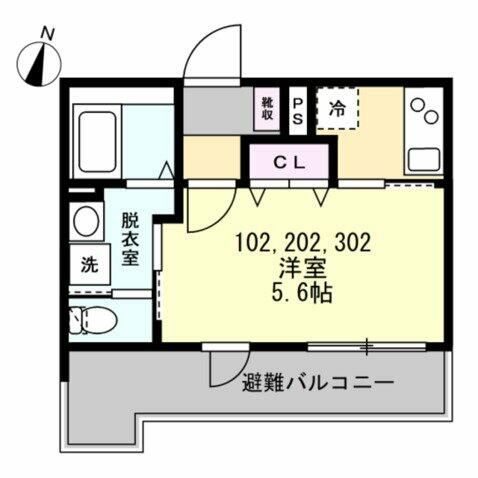 ベイルーム横浜鴨居の間取り