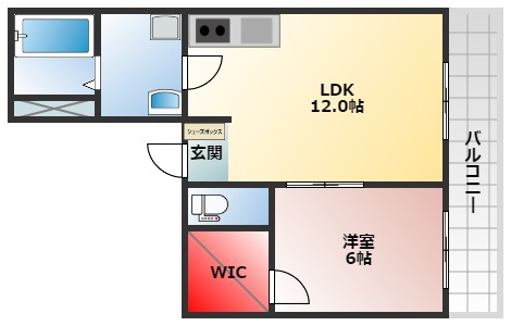 シティーコート北瓦町の間取り