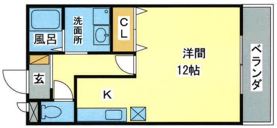 姫路市東今宿のアパートの間取り