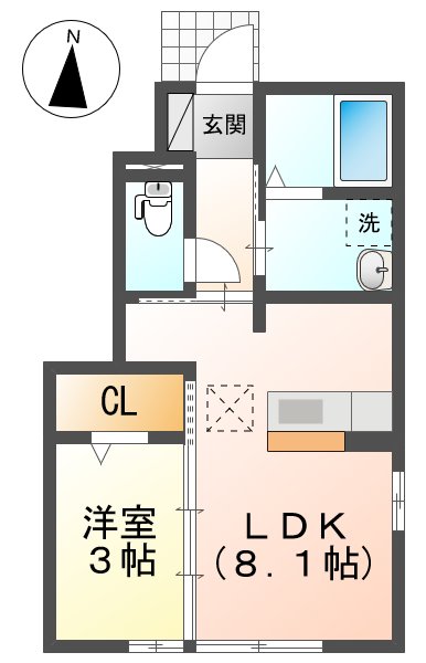 グリュックの間取り