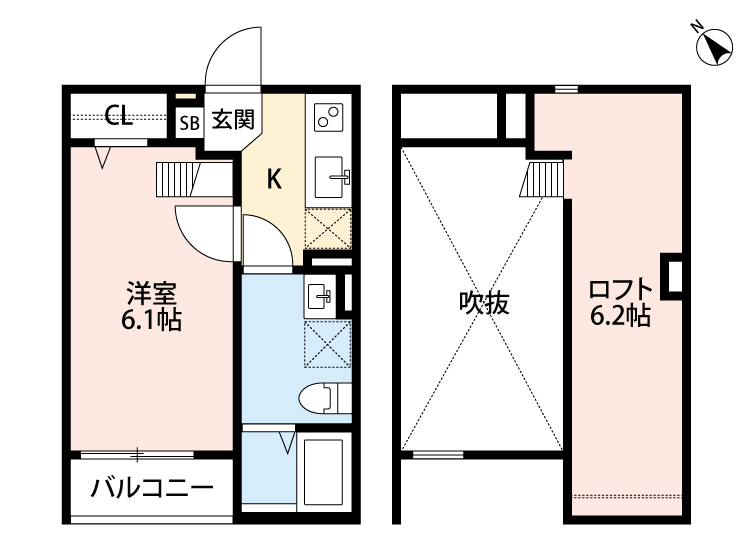 ＳｋｙＧｒａｃｅ御蔵通の間取り