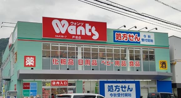 ドラックストア　ドラッグストアWants(ウォンツ) 戸坂店（ドラッグストア）まで738m