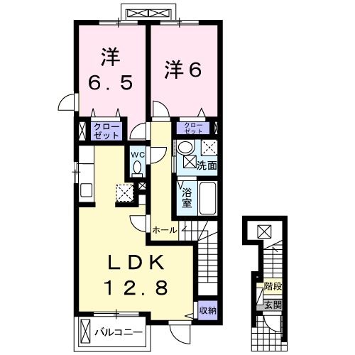 メゾン　ド　プロバンス　Ａの間取り