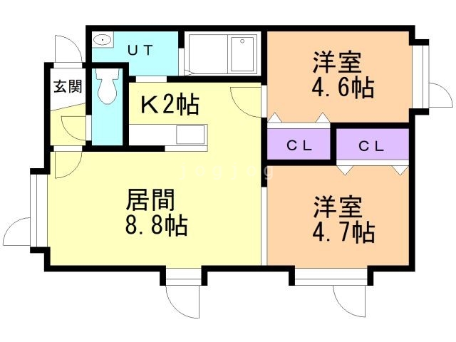 ラクシス北野１の間取り