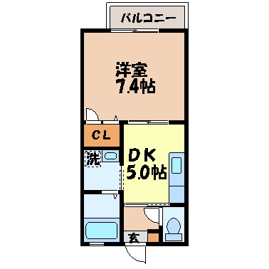 メゾン・ミネ（多良見町囲）の間取り