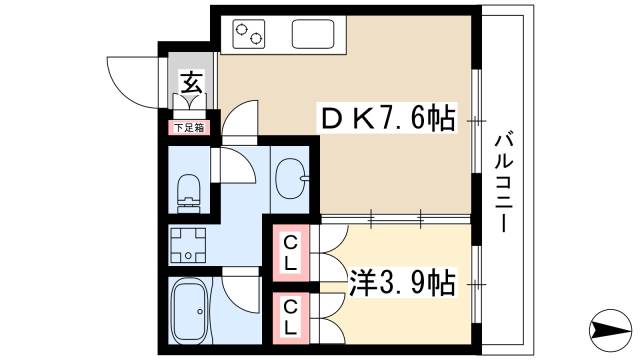 diciottoATSUTAの間取り