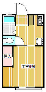 コスモハイツ田中Ｅの間取り