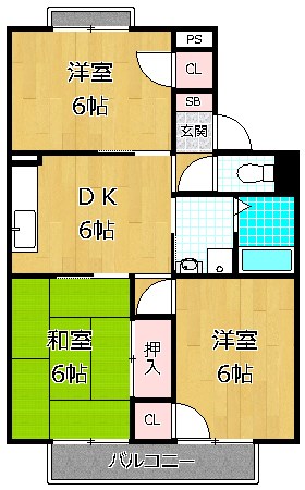 【シャルム谷の間取り】