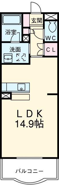 掛川市平野のマンションの間取り