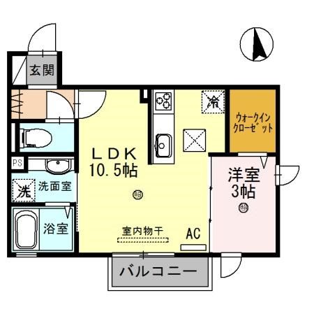 姫路市広畑区正門通のアパートの間取り