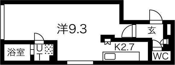 プレジール札幌の間取り