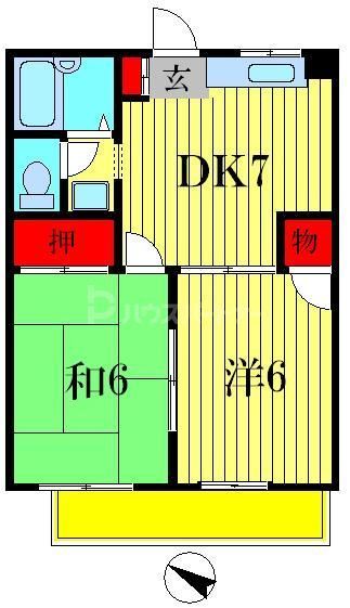 ラポール南流山の間取り