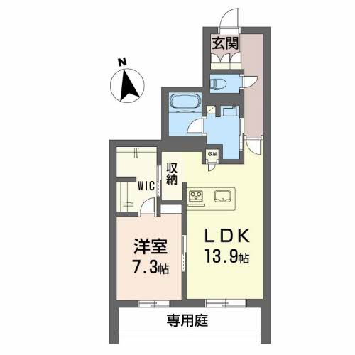 シャーメゾンプレミアス下助任の間取り