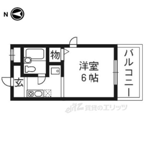 【カーサ栗栖の間取り】