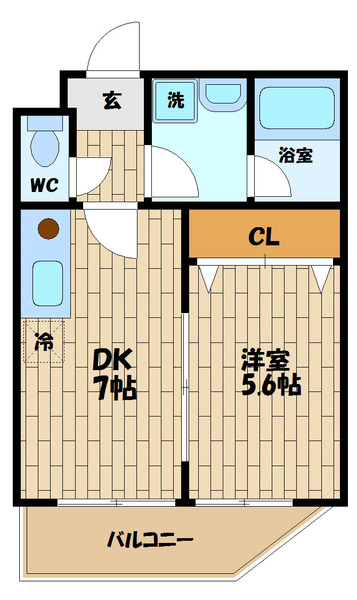 ウエストキャピタル梅田の間取り