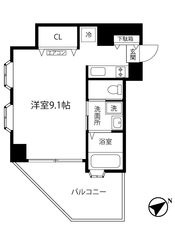 ロイヤルパレスセンター南の間取り