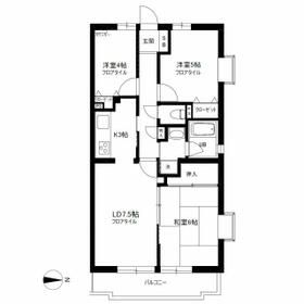 世田谷区新町のマンションの間取り