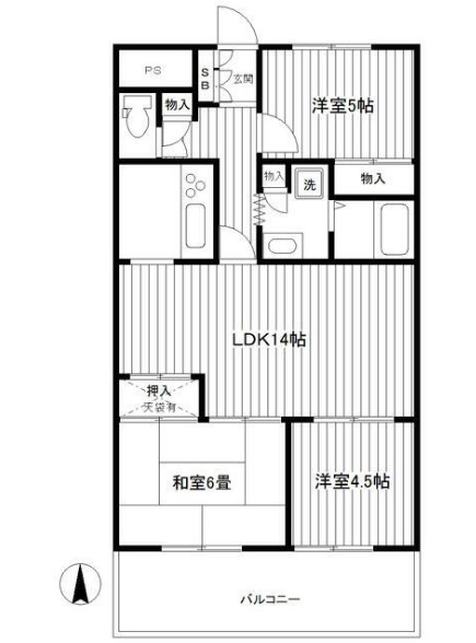 シルクハウス横浜の間取り